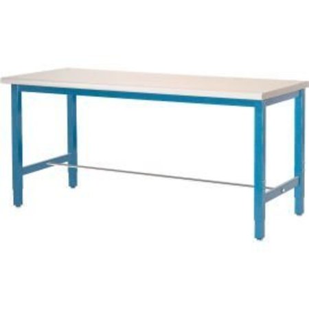 GLOBAL EQUIPMENT 96"W x 36"D Production Workbench - ESD Laminate Square Edge - Blue 606997-BL